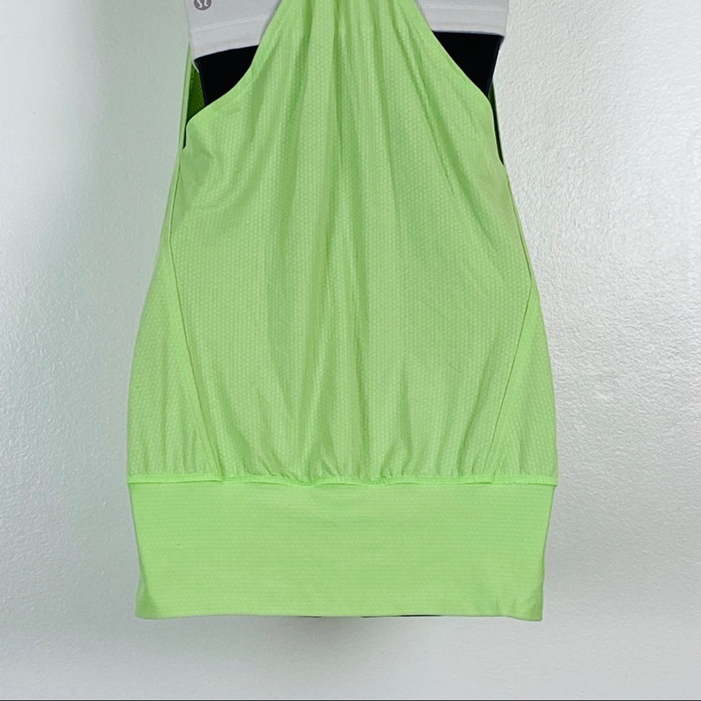 Lululemon No Limits Tank Top  Built in Bra Green - Picture 7 of 11